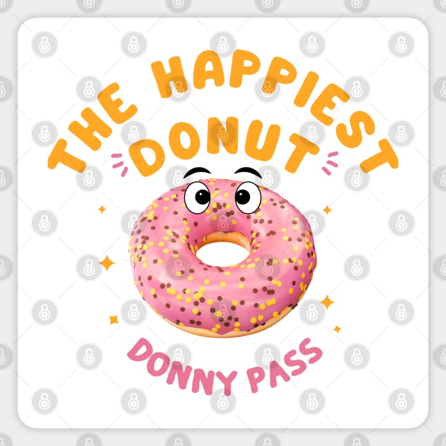 The Happiest Donut Sticker by Stars Hollow Mercantile